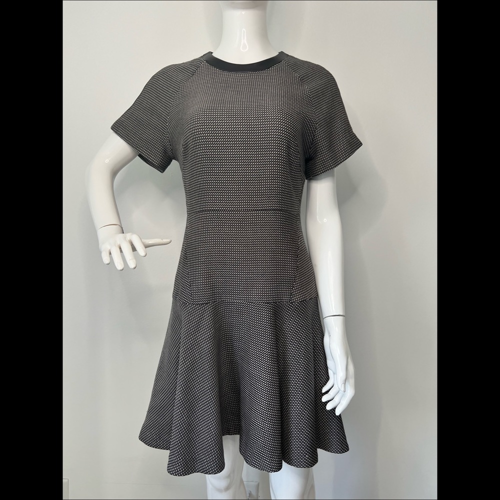 Rag & Bone Watson Flared Micro Houndstooth Dress - image 4